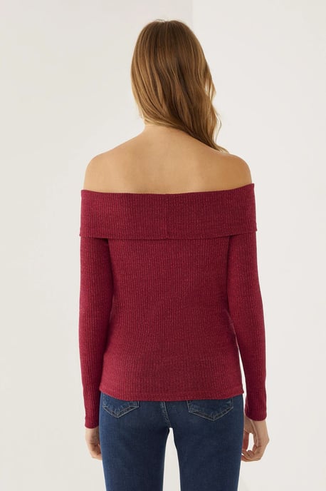 Schoudervrije Jersey Top - Image 5
