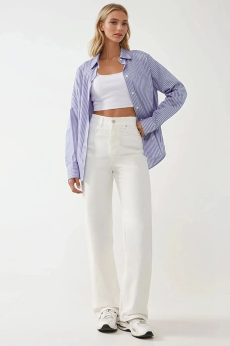 Hoge Taille Rechte Jeans - Image 6