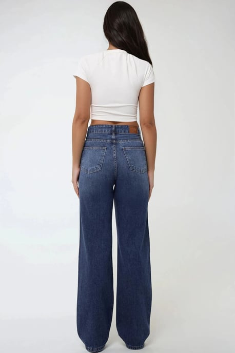 Hoge Taille Recht Gesneden Jeans - Image 5
