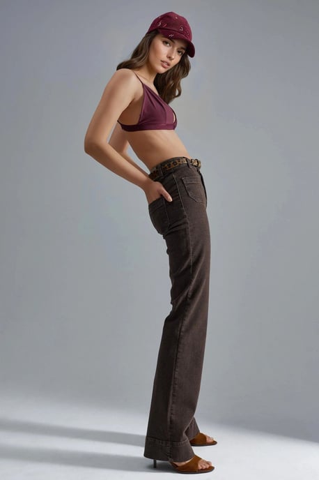 Hoge Taille Flared Jeans - Image 4