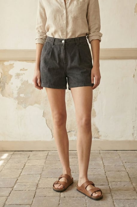 Hoge Taille Wijde Pantalon Shorts - Image 2