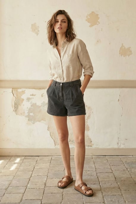 Hoge Taille Wijde Pantalon Shorts - Image 5