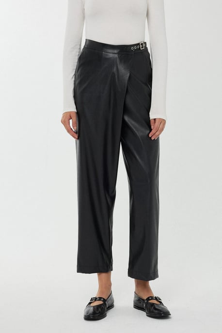 Hoge taille neplederen korte broekleggings - Image 4