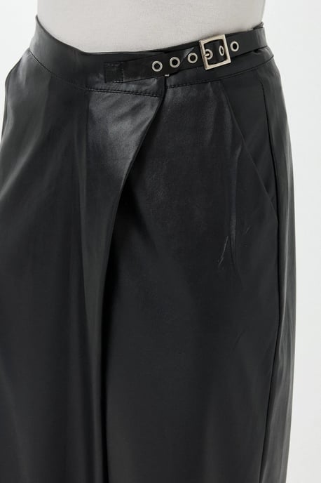 Hoge taille neplederen korte broekleggings - Image 6