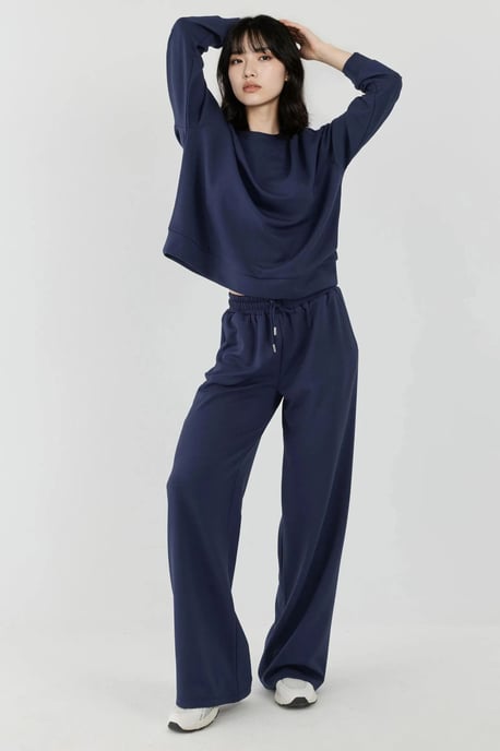 Zachte Modal Touch Wijde Pijpen Sweatpants - Image 2