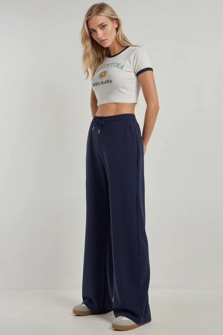 Zachte Modal Touch Wijde Pijpen Sweatpants - Image 6