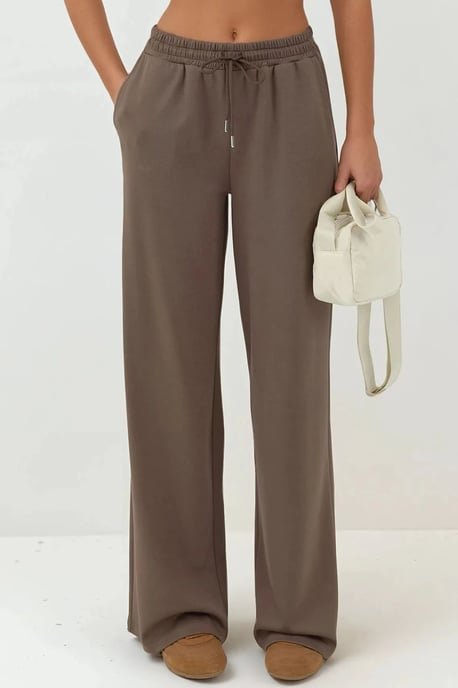 Zachte Modal Touch Wide Leg Sweatpants - Image 1