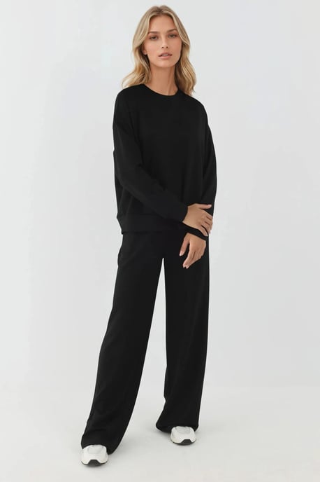 Zachte Modal Touch Wijde Pantalon - Image 2