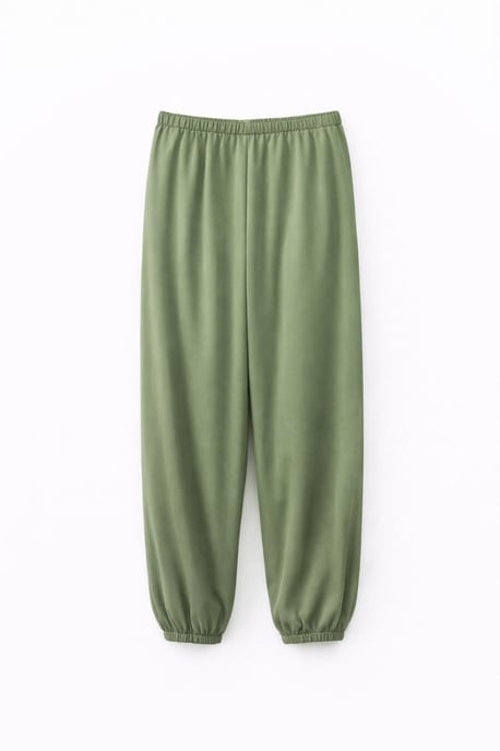 Gestructureerde Lange Joggingbroek met Koordtaille en Zak - Image 2