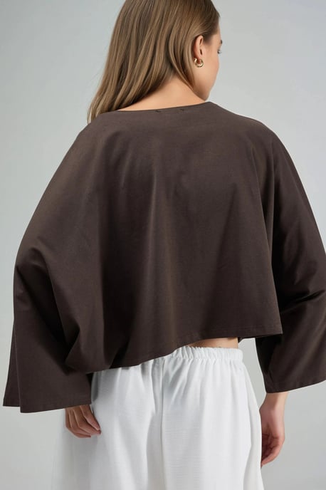 Losse Fit Bootnek Blouse - Image 2
