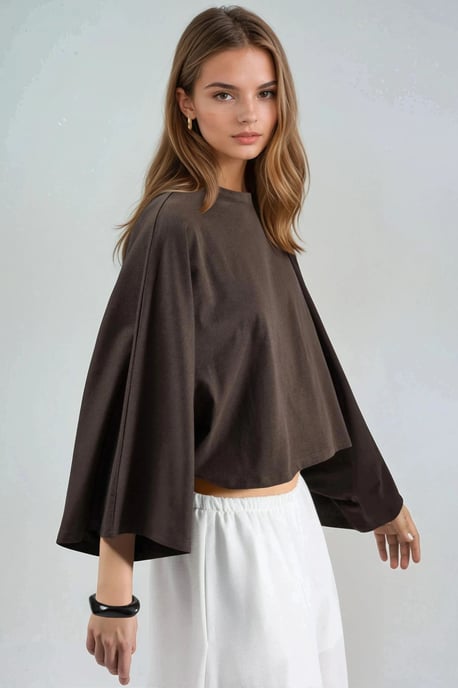 Losse Fit Bootnek Blouse - Image 3