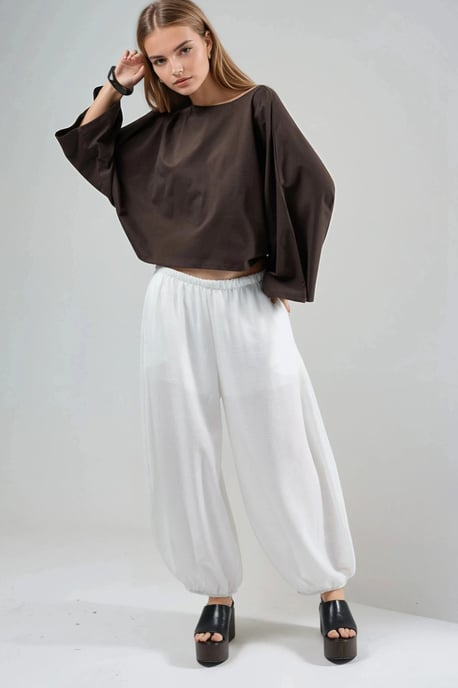 Losse Fit Bootnek Blouse - Image 4