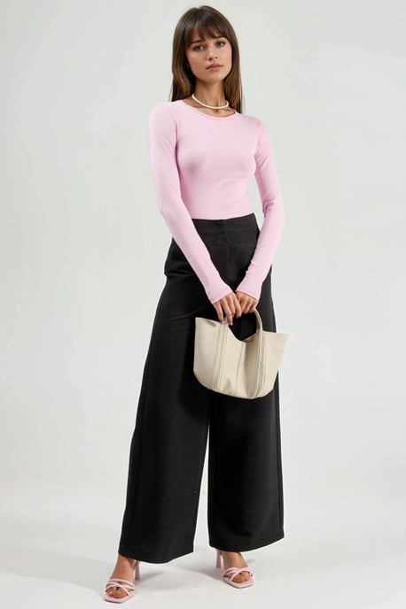 Langarmige Ronde Hals Blouse - Image 3