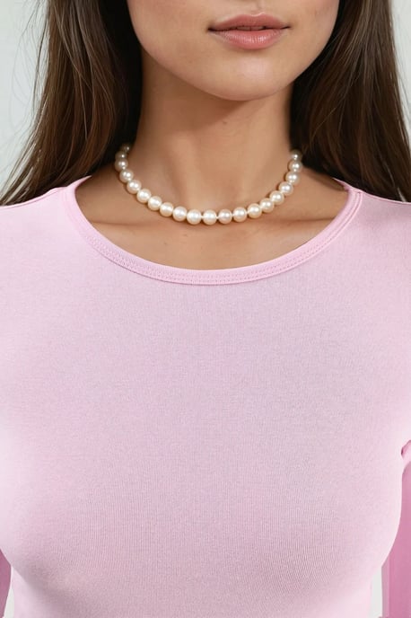Langarmige Ronde Hals Blouse - Image 5