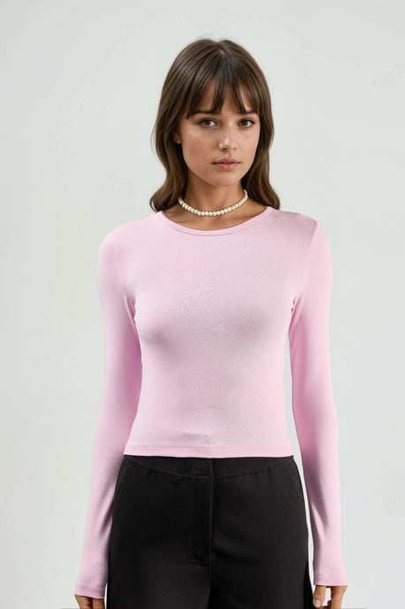 Langarmige Ronde Hals Blouse - Image 6