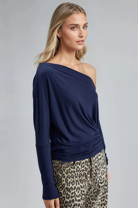 Bootkraag Drape Blouse - Image 2