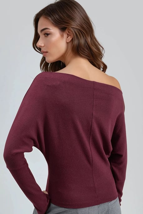 Bootneck Blouse met Steenaccessoire - Image 3