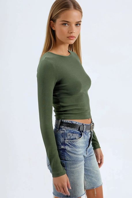 Lange Mouwen Crew Neck Blouse - Image 2