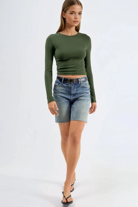 Lange Mouwen Crew Neck Blouse - Image 4