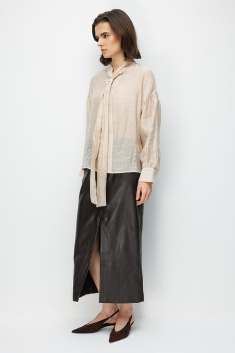V-hals Blouse met Strikdetails - Image 2