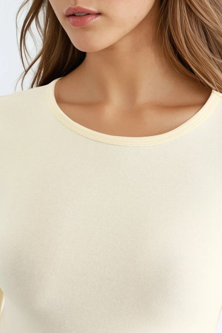 Langarmige Blouse met Ronde Hals - Image 5
