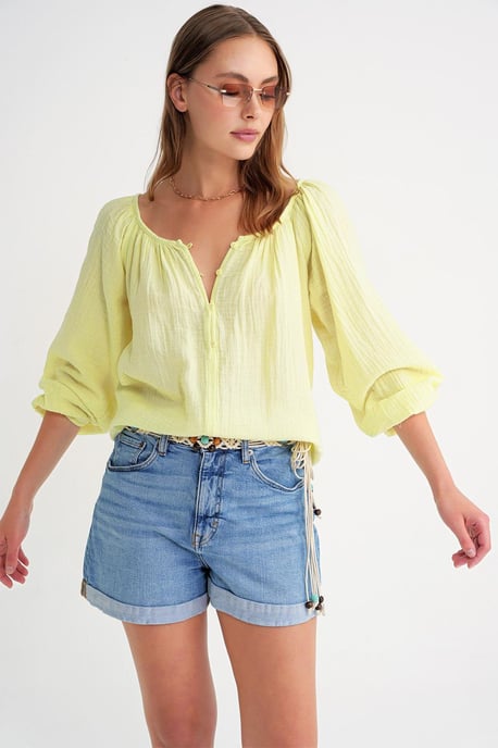 Geknoopte Muslin Blouse - Image 2