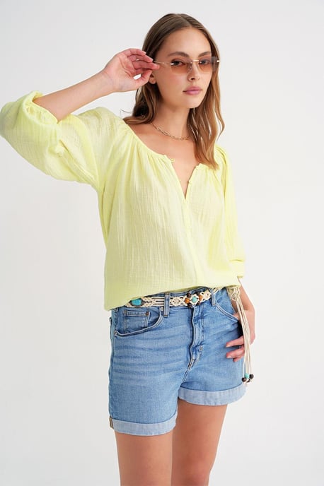 Geknoopte Muslin Blouse - Image 3