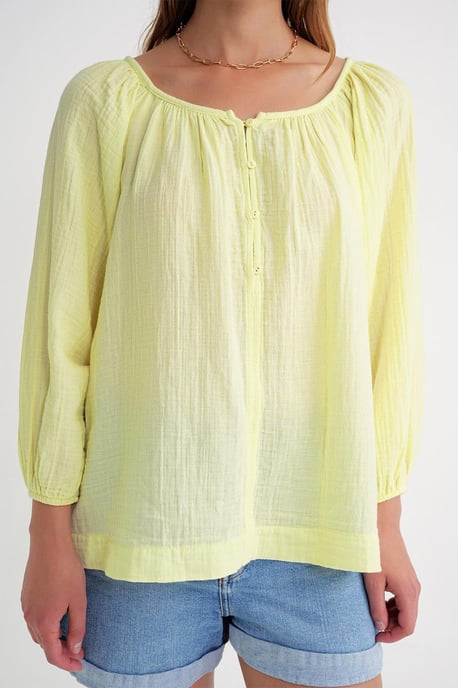Geknoopte Muslin Blouse - Image 5