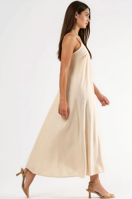 V-hals Midi Slipdress - Image 2