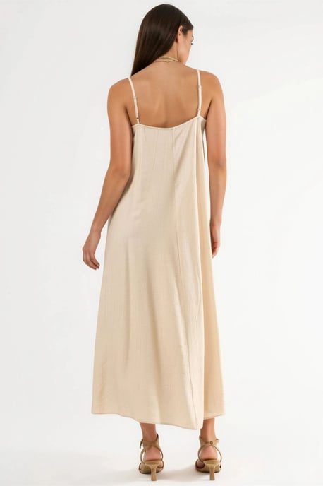 V-hals Midi Slipdress - Image 3