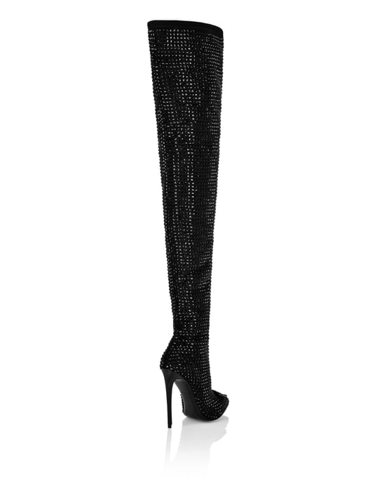 Laarzen Hakken Overknees Gothic Plein - Image 2