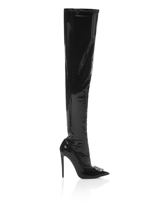 Laarzen Hakken Overknees Gothic Plein - Image 2