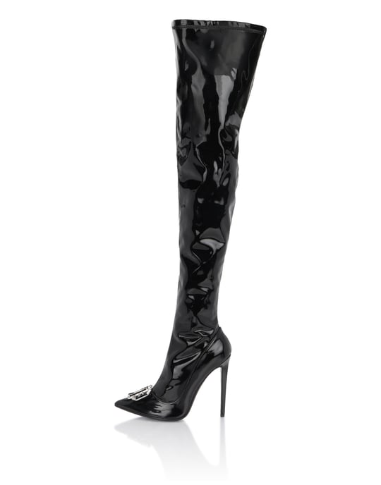 Laarzen Hakken Overknees Gothic Plein - Image 5