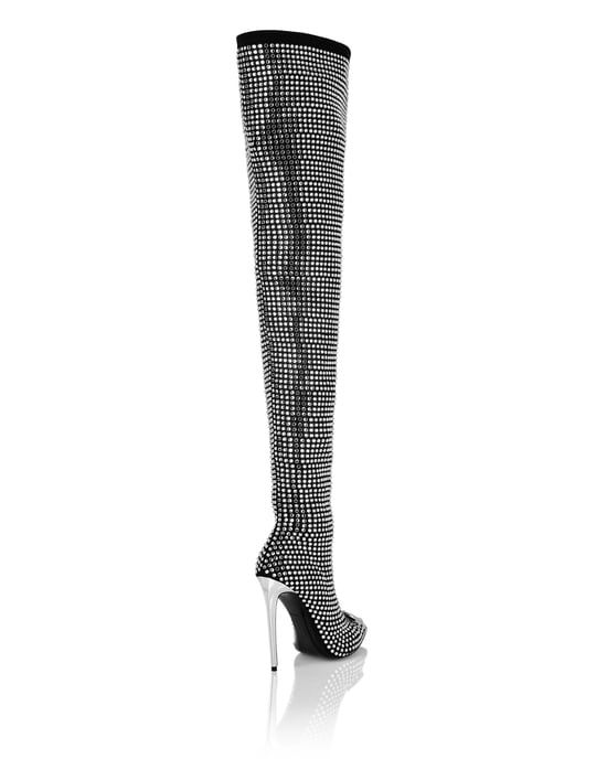 Laarzen Hakken Overknees Gothic Plein - Image 2