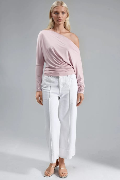 Boothals Drapé Blouse - Image 5