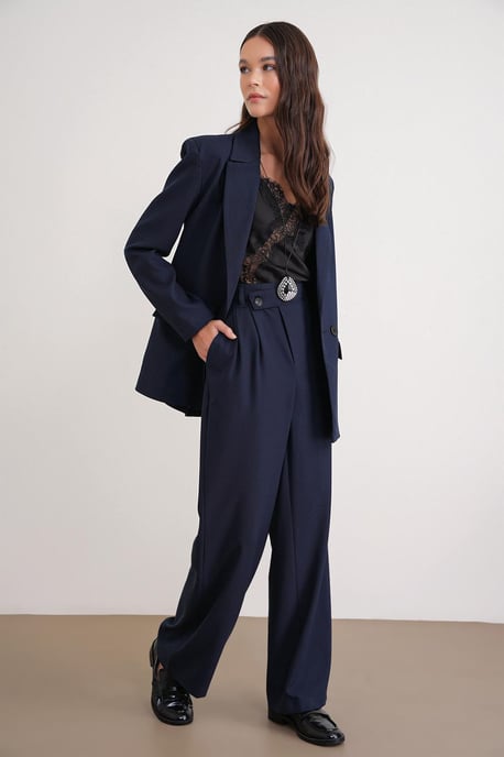 Hoge Taille Rechte Pijpen Broek - Image 3