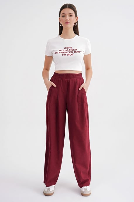 Rechstreekse Linnen Broek - Image 1