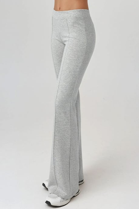 Geribbelde Elastische Uitlopende Broek - Image 3