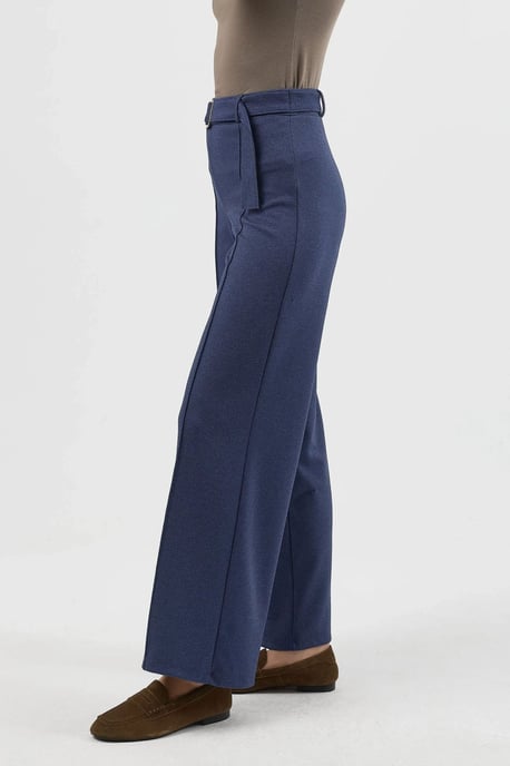 Hoge Taille Rechte Broek met Ceintuur - Image 2