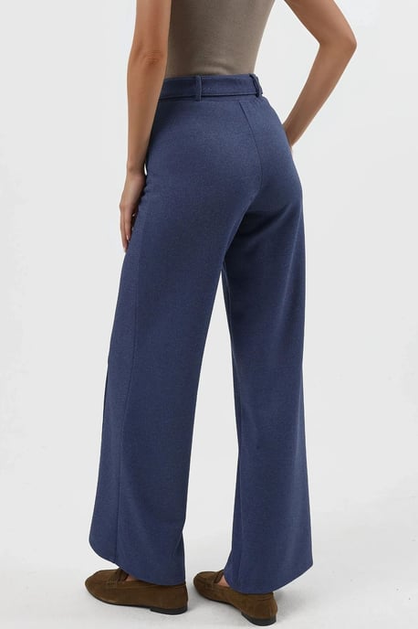 Hoge Taille Rechte Broek met Ceintuur - Image 4