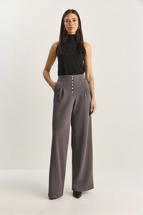 Hoge Taille Wijde Pantalon Palazzo - Image 2
