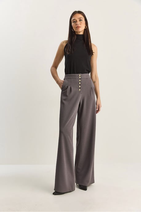 Hoge Taille Wijde Pantalon Palazzo - Image 4