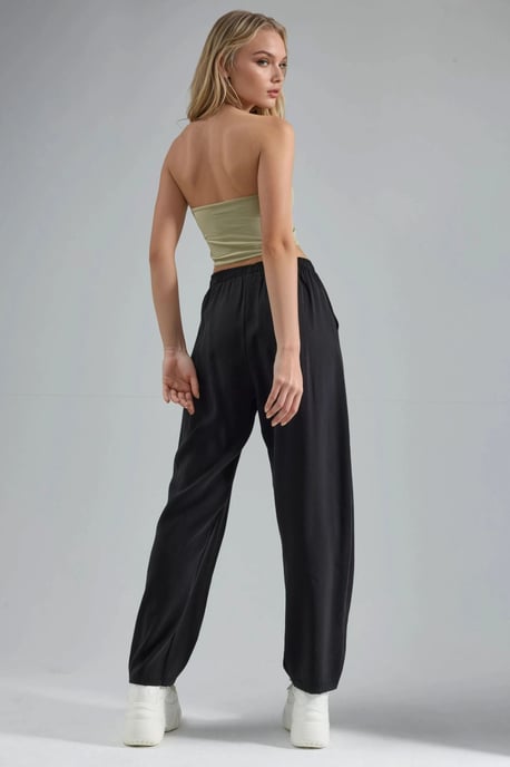Brede Pijpen Plissé Broek - Image 3