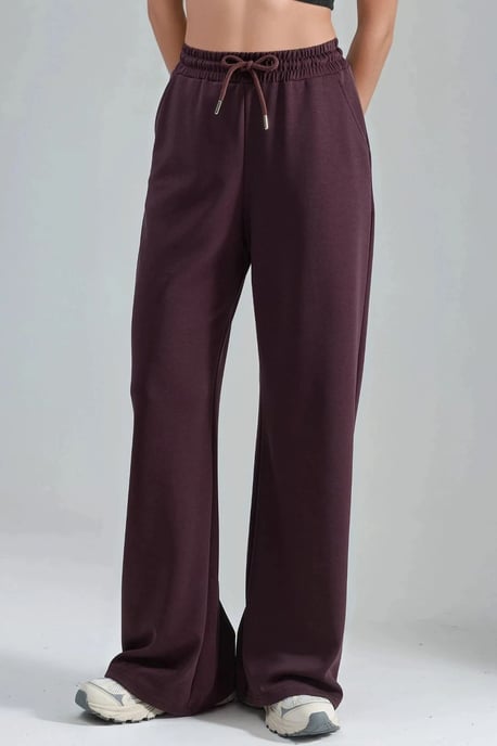 Middelhoge wijde broek van modal - Image 1
