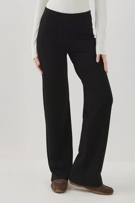 Elastische Hoge Taille Wijde Pantalons - Image 1
