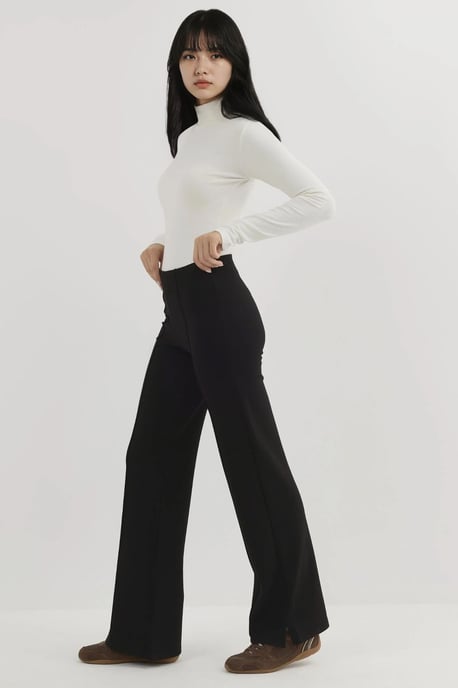 Elastische Hoge Taille Wijde Pantalons - Image 3