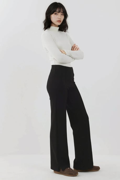 Elastische Hoge Taille Wijde Pantalons - Image 4