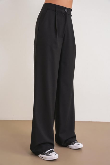 Hoge Taille Palazzo Broek met Zakken - Image 4