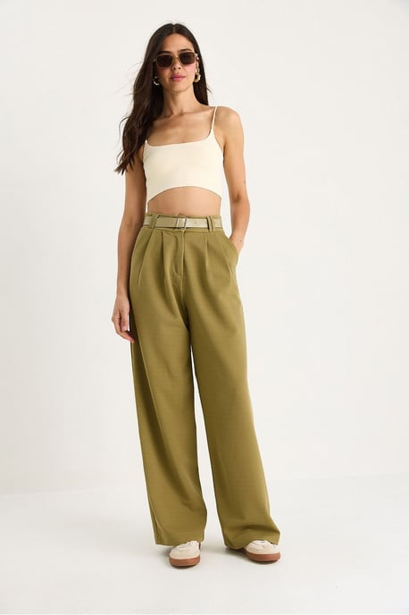 Gesp Breit Leg Tricot Broek - Image 2