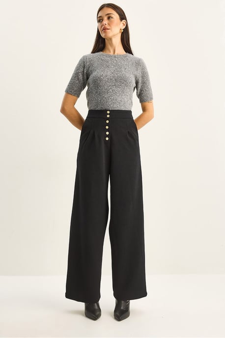Hoge Taille Brede Pantalon Palazzo - Image 1